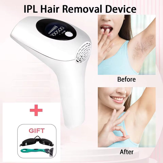 IPL Hair Removal Device 999999 Flashes Permanent Hair Removal Treatment for Women & Men