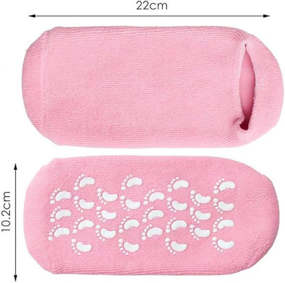 Silicone Gel Heel Pad Socks For Pain Relief - Spa Gel Socks - Moisturizing Socks- 1 Pair Anti Crack Heel socks