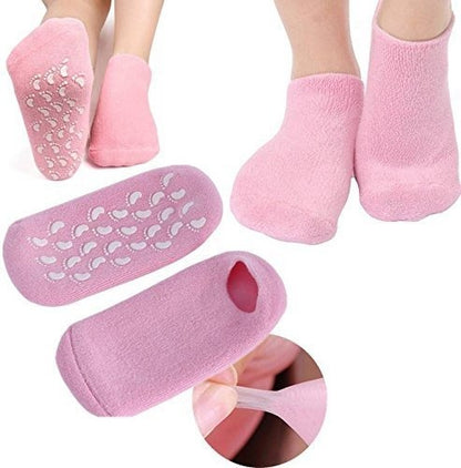 Silicone Gel Heel Pad Socks For Pain Relief - Spa Gel Socks - Moisturizing Socks- 1 Pair Anti Crack Heel socks