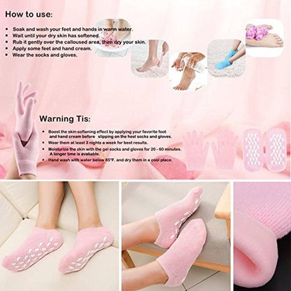 Silicone Gel Heel Pad Socks For Pain Relief - Spa Gel Socks - Moisturizing Socks- 1 Pair Anti Crack Heel socks