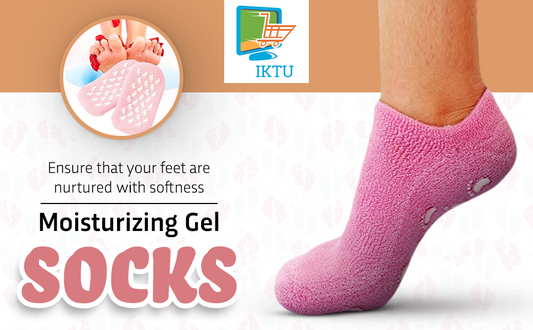 Silicone Gel Heel Pad Socks For Pain Relief - Spa Gel Socks - Moisturizing Socks- 1 Pair Anti Crack Heel socks