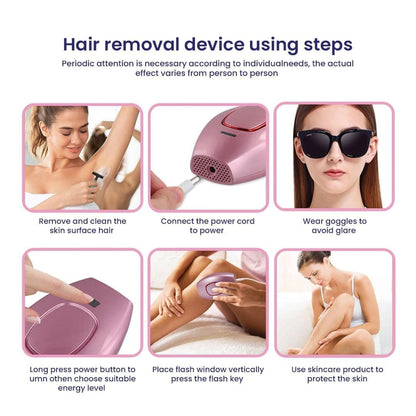 IPL Laser Permanent Hair Removal Device, Professional laser hair removal machine for men and women