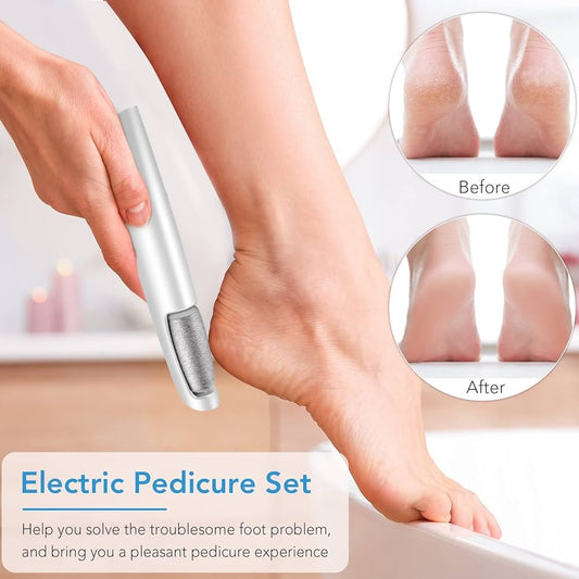 Flawless Pedicure & Callus Remover Tool | Rechargeable Electric Foot Care Kit for Smooth Heels